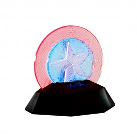 Infothink Marvel Avengers CAPTAIN AMERICA 3D Line Lamp